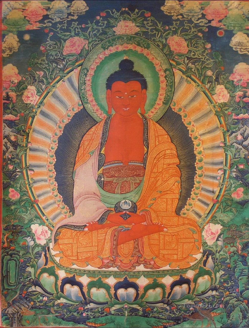 Amitabha Buddha Buddhism Oil Paintings